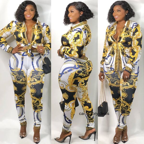 J1978 women's noble print clothing signature brand women's sportswear suit new 2020 suits sale