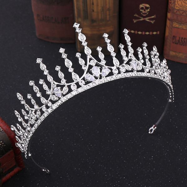 acrddk handmade alloy zircon rhinestone bride crown gold/silver color tiara women headband wedding hair jewelry accessories sl, Golden;silver
acrddk handmade alloy zircon rhinestone bride crown gold/silver color tiara women headband wedding hair jewelry accessories sl, Golden;silver