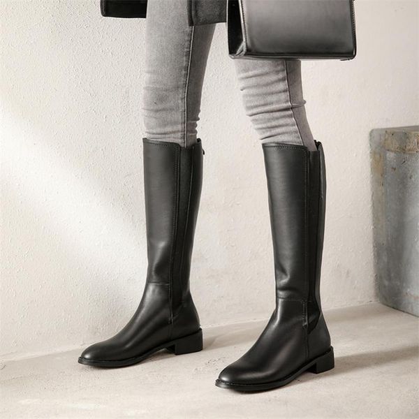 boots autumn riding women natural genuine leather chunky heel knee high zipper round toe long shoes lady winter 39, Black
boots autumn riding women natural genuine leather chunky heel knee high zipper round toe long shoes lady winter 39, Black