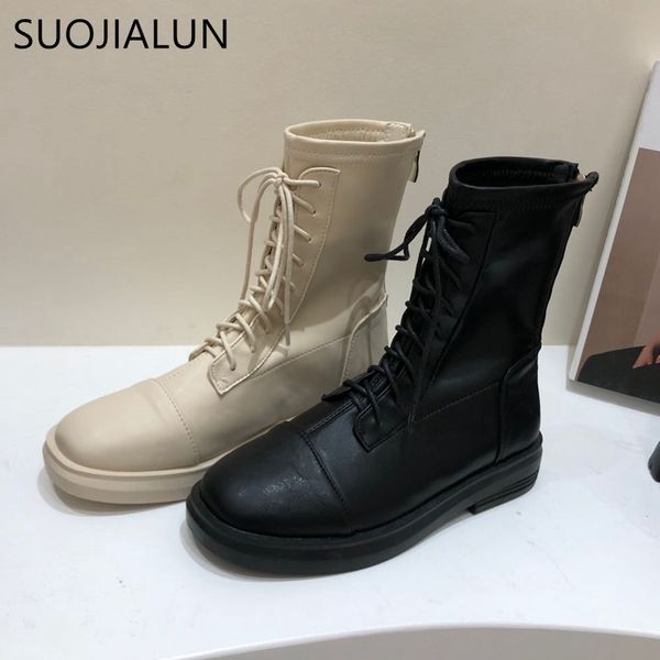suojialun women boots motorcycle boots 2020 women new autumn thick-soled mid-calf wear-resistant lace-up and zip bottas, Black
suojialun women boots motorcycle boots 2020 women new autumn thick-soled mid-calf wear-resistant lace-up and zip bottas, Black