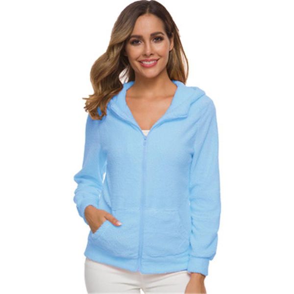 womens plush hooded sweater designer fleece cashmere cardigan jacket fashion winter female solid color pocket warm zipper coats clothing, Black;brown
womens plush hooded sweater designer fleece cashmere cardigan jacket fashion winter female solid color pocket warm zipper coats clothing, Black;brown