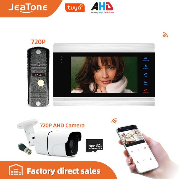 video door phones jeatone 7'' tuya wifi ip phone intercom system+waterproof 720p mini doorbell and cctv camera , support remote un
video door phones jeatone 7'' tuya wifi ip phone intercom system+waterproof 720p mini doorbell and cctv camera , support remote un