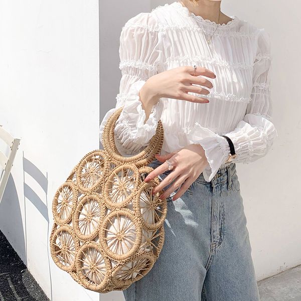 summer beach straw bags for women 2020 rattan bag handmade hollow out woven beach bag casual bohemia handbag shoulder bolsos
summer beach straw bags for women 2020 rattan bag handmade hollow out woven beach bag casual bohemia handbag shoulder bolsos