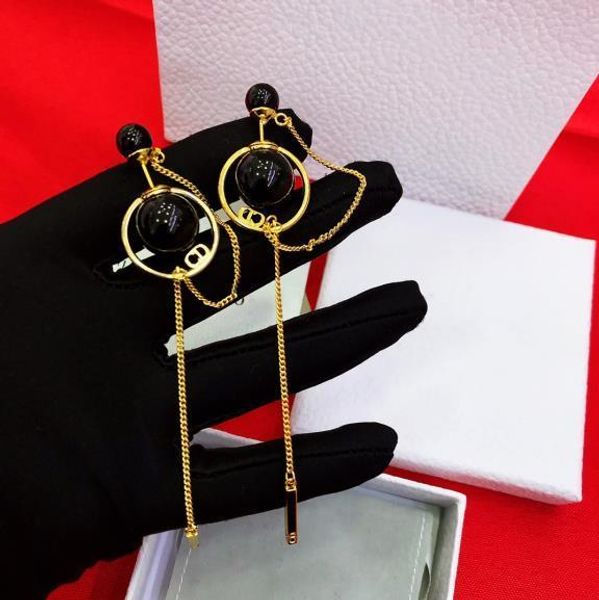 new two-color optional size pearl long section fashion designer earrings luxury designer jewelry women earrings, Golden
new two-color optional size pearl long section fashion designer earrings luxury designer jewelry women earrings, Golden