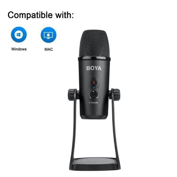boya by-pm700 usb condenser microphone triple- for pc computer lapinterview conferen recording video podcast live
boya by-pm700 usb condenser microphone triple- for pc computer lapinterview conferen recording video podcast live