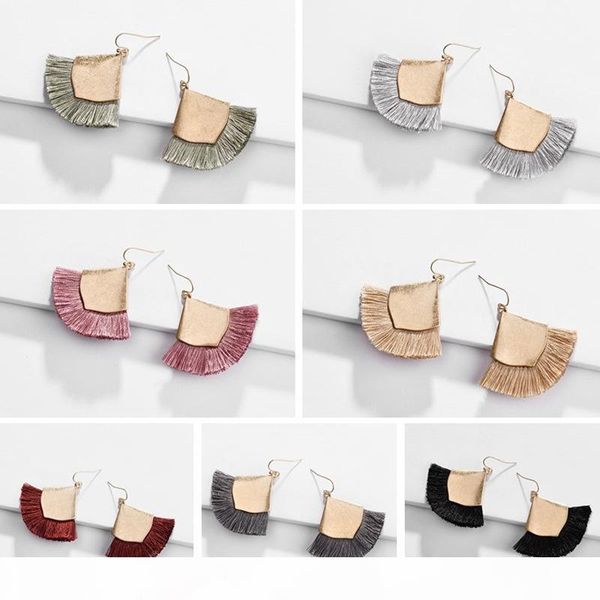 fashion- jewelry accessories fan shape bib fringed tassel earring 2019 fall trendy statement drop earrings, Silver
fashion- jewelry accessories fan shape bib fringed tassel earring 2019 fall trendy statement drop earrings, Silver