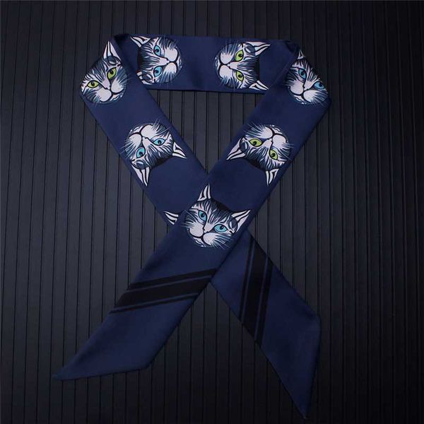fashion women silk skinny scarfs cat print lady elegant neck scarf female thin hair scarves handbag tie ribbons band, Blue;gray
fashion women silk skinny scarfs cat print lady elegant neck scarf female thin hair scarves handbag tie ribbons band, Blue;gray