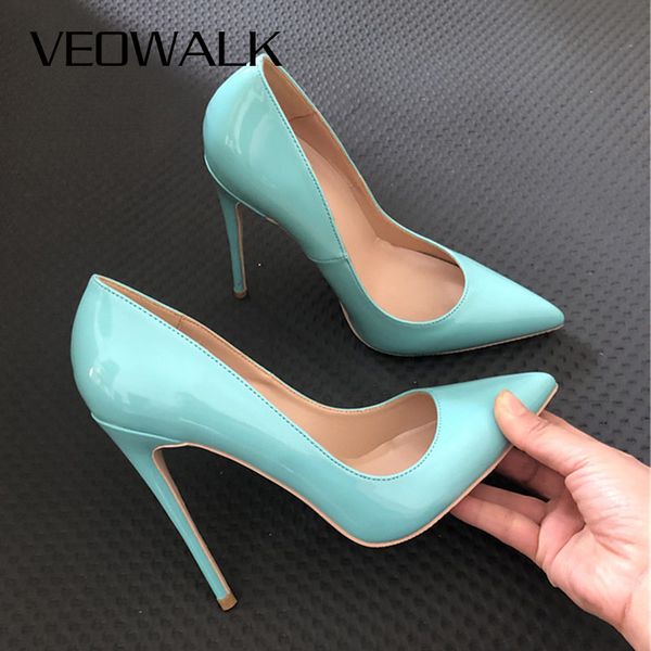 veowalk mint green women glossy pointy toe high heels elegant ladies stilettos pumps slip on formal dress shoes colors customize, Black
veowalk mint green women glossy pointy toe high heels elegant ladies stilettos pumps slip on formal dress shoes colors customize, Black