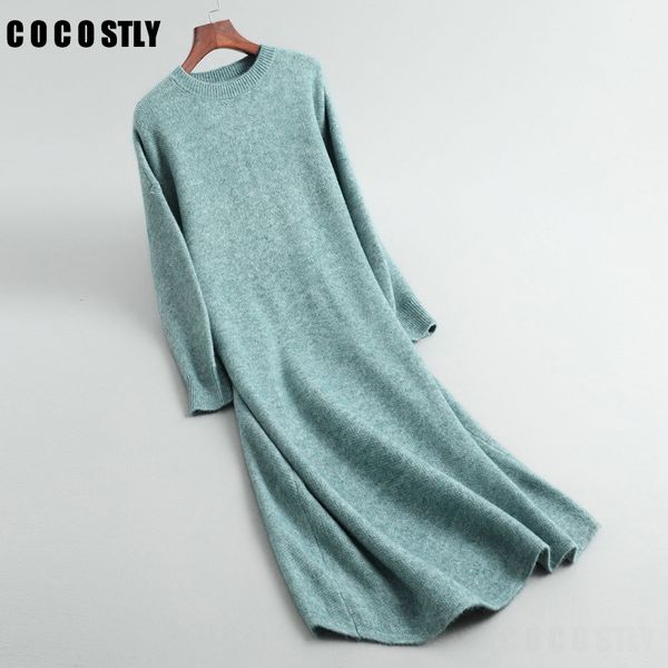 women's autumn winter long sweater dress 2020 new solid thick long dresses round neck sleeve wool knit dress female, Black;gray
women's autumn winter long sweater dress 2020 new solid thick long dresses round neck sleeve wool knit dress female, Black;gray