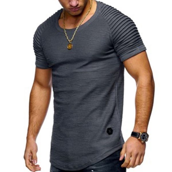 foreign trade new pleated raglan slub solid color men's short sleeve t-shirt, White;black
foreign trade new pleated raglan slub solid color men's short sleeve t-shirt, White;black
