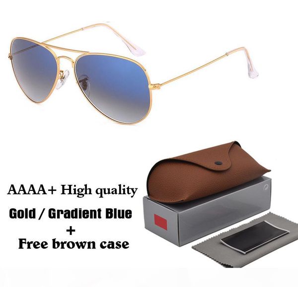 5a gradient glass lens classical pilot sunglasses men women holiday fashion sun glasses with cases and accessories, White;black
5a gradient glass lens classical pilot sunglasses men women holiday fashion sun glasses with cases and accessories, White;black