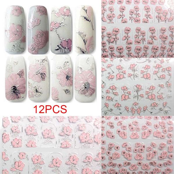 12 sheet/set 3d nail sticker flowers patterned art decals diy manicure nails decal stickers decoration nail art manicure decor
12 sheet/set 3d nail sticker flowers patterned art decals diy manicure nails decal stickers decoration nail art manicure decor
