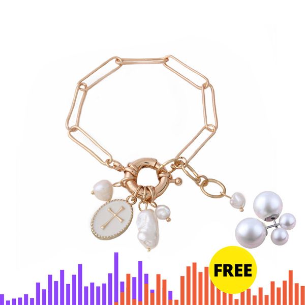 freshwater pearls bracelete shell nationality manual braceletes pulsera de piedra mujer de bohemia bangle jewelry, Golden;silver 
freshwater pearls bracelete shell nationality manual braceletes pulsera de piedra mujer de bohemia bangle jewelry, Golden;silver