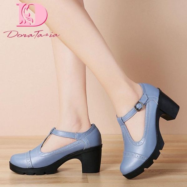 doratasia 2020 large size 43 genuine leather women sandals square heel round toe platform pump summer dress woman shoes, Black
doratasia 2020 large size 43 genuine leather women sandals square heel round toe platform pump summer dress woman shoes, Black