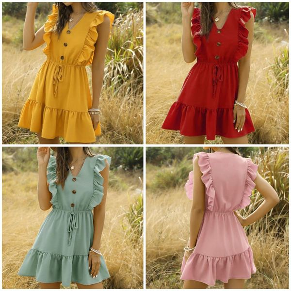 womens summer dresses ruffle off shoulder tunic high waist party v neck casual boho beach 2020 fashion, Black;gray
womens summer dresses ruffle off shoulder tunic high waist party v neck casual boho beach 2020 fashion, Black;gray