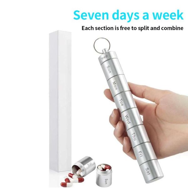 detachable weekly organizer jewelry case travel waterproof container box detachable box with key rings, Silver
detachable weekly organizer jewelry case travel waterproof container box detachable box with key rings, Silver
