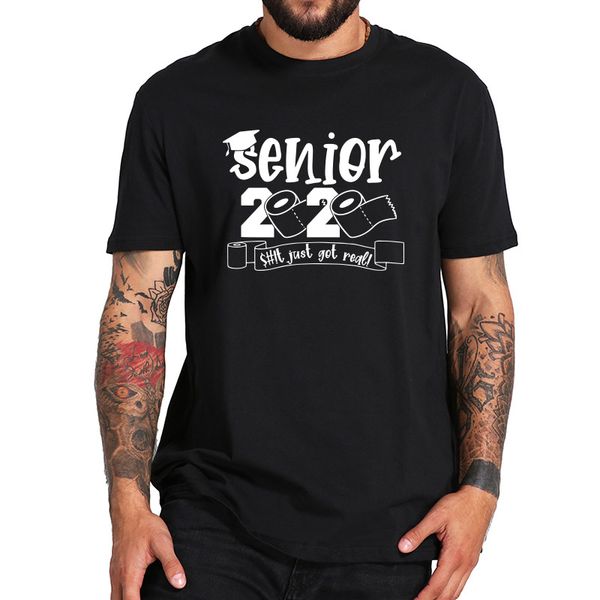 seniors 2020 funny graduation s#t just got real t-shirt eu size 100% cotton breathable tee
seniors 2020 funny graduation s#t just got real t-shirt eu size 100% cotton breathable tee
