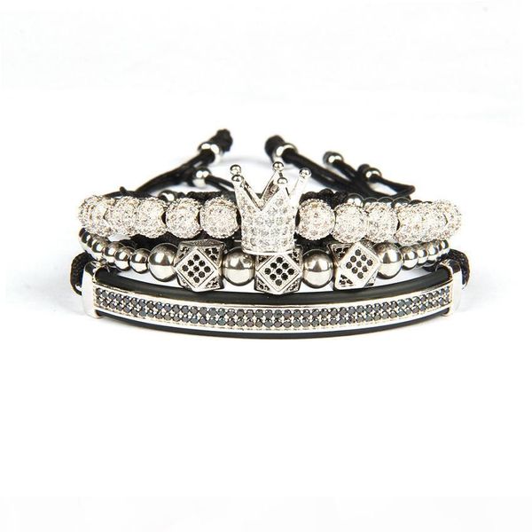 12 стиль браслет мужчин и женщин 3шт набор корона хамса глаз макраме браслеты из нержавеющей стали бисер ювелирные изделия для подарка, Golden;silver
12 стиль браслет мужчин и женщин 3шт набор корона хамса глаз макраме браслеты из нержавеющей стали бисер ювелирные изделия для подарка, Golden;silver