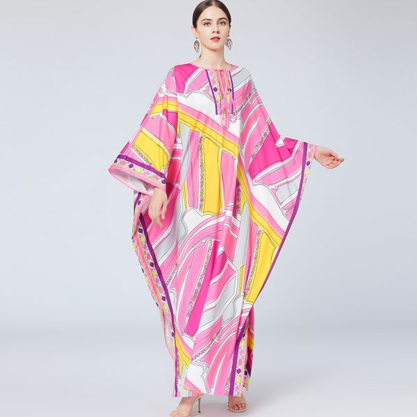 women's runway dresses o neck lace up long sleeves printed high street fashion designer autumn robes, Black
women's runway dresses o neck lace up long sleeves printed high street fashion designer autumn robes, Black