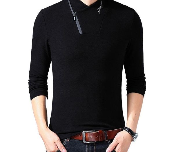 browon brand 2020 new style cotton men's t-shirt long sleeve t shirt men solid color zipper print collar oversized t shirt, White;black
browon brand 2020 new style cotton men's t-shirt long sleeve t shirt men solid color zipper print collar oversized t shirt, White;black