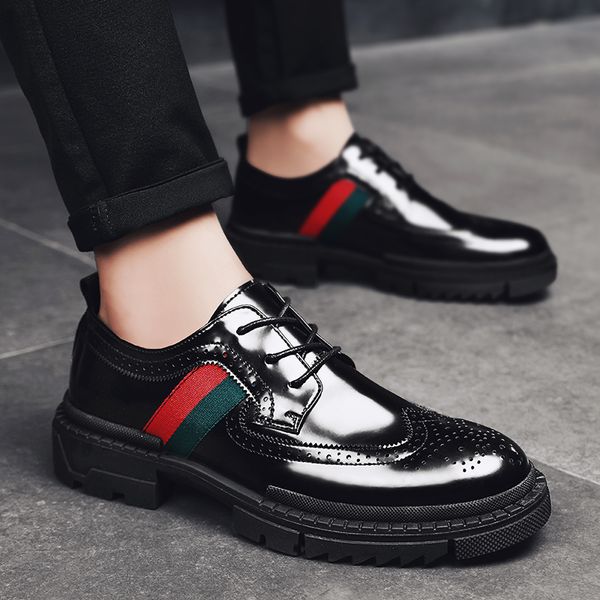 fashion dress shoes brogue wedding groom suit shoes luxury men casual sneakers brogue british gentleman party footwear evening, Black
fashion dress shoes brogue wedding groom suit shoes luxury men casual sneakers brogue british gentleman party footwear evening, Black