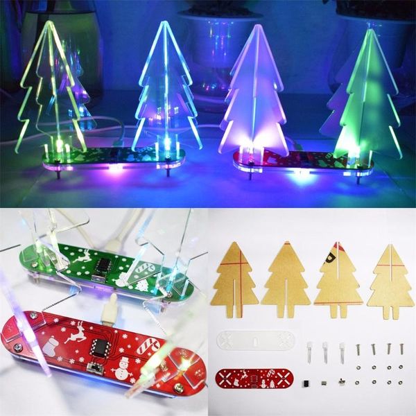 christmas decorations diy full color changing 3d led acrylic tree electronic learning kit module for crafts
christmas decorations diy full color changing 3d led acrylic tree electronic learning kit module for crafts