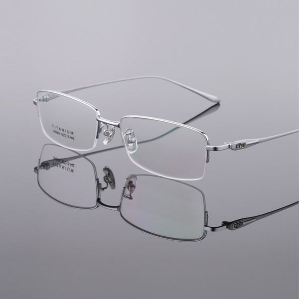 w-143 integral spectacles temple men half-frame titanium eyeglasses frame eyewear optical myopia glasses prescription glasses, Black
w-143 integral spectacles temple men half-frame titanium eyeglasses frame eyewear optical myopia glasses prescription glasses, Black