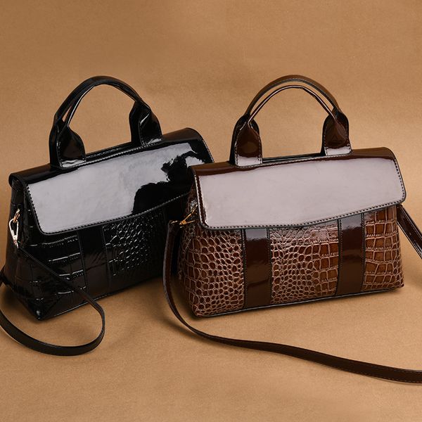 fashion new crocodile generous bag temperment handbag messenger bag