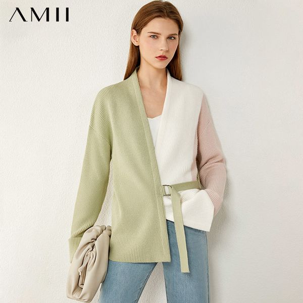 women's knits & tees amii minimalism autumn winter cardigans for women 2021 causal spliced jacket female cardigan 12040945, White
women's knits & tees amii minimalism autumn winter cardigans for women 2021 causal spliced jacket female cardigan 12040945, White