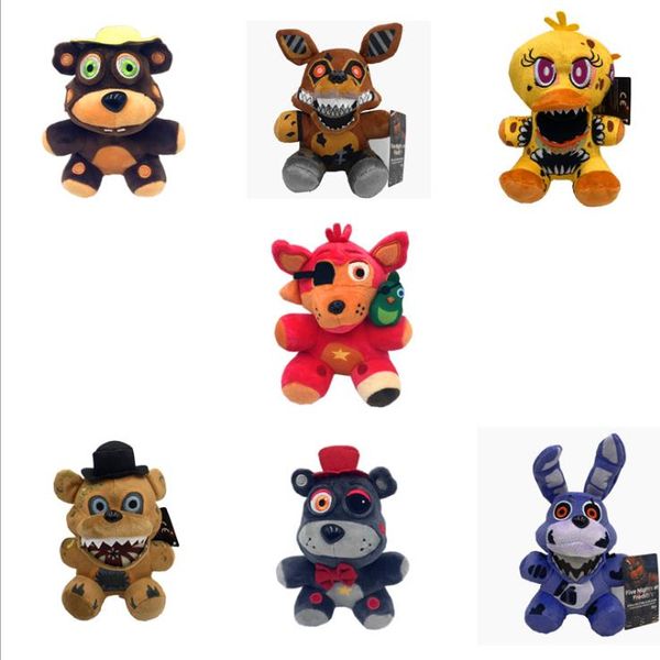 in stock 18cm fnaf fredy fazbear plush toys five nights at fredy golden bear nightmare cupcake foxy balloon boy clown stuffed dolls
in stock 18cm fnaf fredy fazbear plush toys five nights at fredy golden bear nightmare cupcake foxy balloon boy clown stuffed dolls