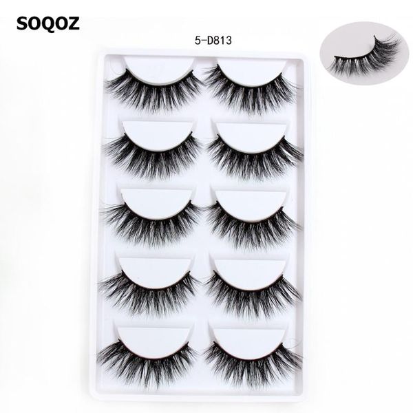 false eyelashes soqoz 3d mink luxury handmade lashes natural long eye fluffy lash 5 pairs d813 cosmeti
false eyelashes soqoz 3d mink luxury handmade lashes natural long eye fluffy lash 5 pairs d813 cosmeti