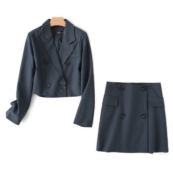 2020 autumn clothes blazer set skirt and crop jacket suit women two piece feminino short sets for harajuku fall terno outfits, White
2020 autumn clothes blazer set skirt and crop jacket suit women two piece feminino short sets for harajuku fall terno outfits, White