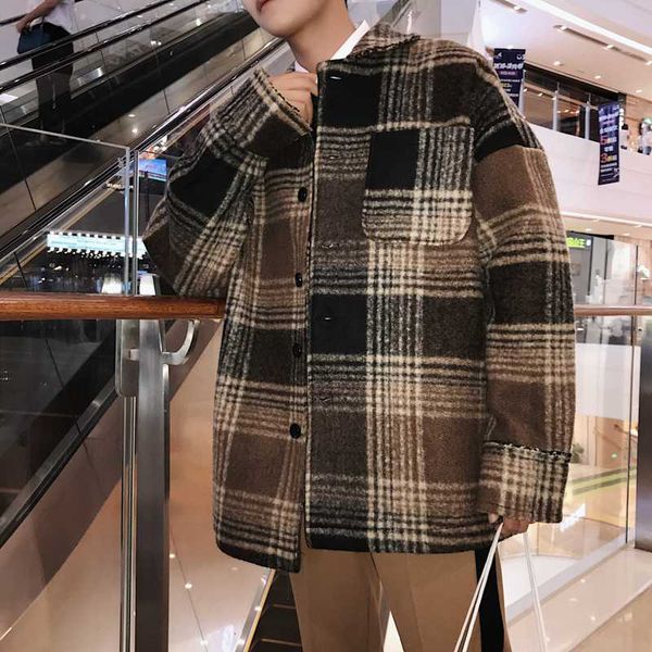 winter new woolen coat men fashion retro casual tartan woolen jacket man streetwear wild loose warm windbreaker male clothes, Black
winter new woolen coat men fashion retro casual tartan woolen jacket man streetwear wild loose warm windbreaker male clothes, Black
