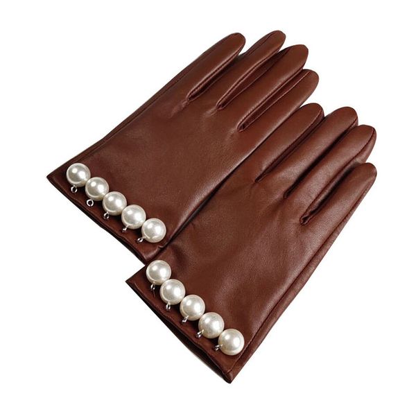 genuine leather gloves female vintage big pearl thin velvet lined spring autumn driving sheepskin gloves woman, Blue;gray
genuine leather gloves female vintage big pearl thin velvet lined spring autumn driving sheepskin gloves woman, Blue;gray