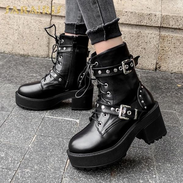 boots sarairis 2021 fashion platform ankle woman shoes thick heels zip chunky buckle decoration work ladies, Black
boots sarairis 2021 fashion platform ankle woman shoes thick heels zip chunky buckle decoration work ladies, Black