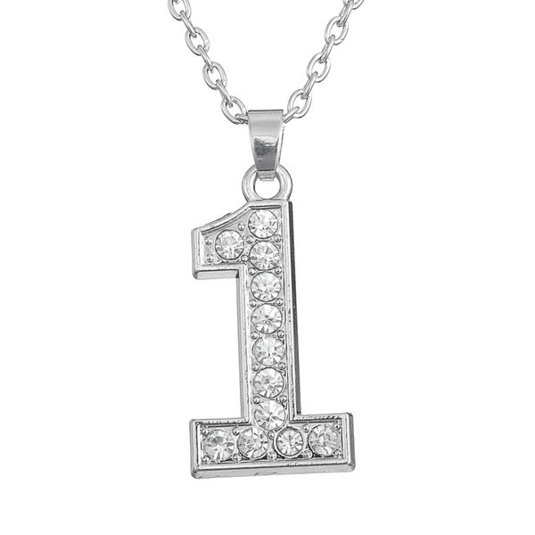 sports number 1 rhinestone pendant necklace in clear crystal for women & girls, Silver
sports number 1 rhinestone pendant necklace in clear crystal for women & girls, Silver