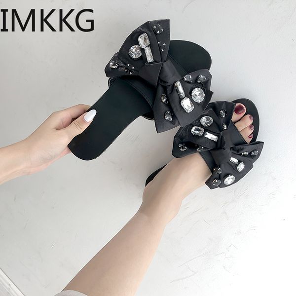 2020 summer casual slippers women's fashion flats home slippers bow knot crystal women slip-on shoes anti-skid flat sandals, Black
2020 summer casual slippers women's fashion flats home slippers bow knot crystal women slip-on shoes anti-skid flat sandals, Black