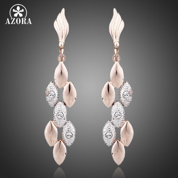 azora latest design rose gold color two tone wheat ears with rhinestones feast tassels earrings te0071, Silver
azora latest design rose gold color two tone wheat ears with rhinestones feast tassels earrings te0071, Silver