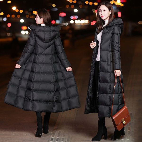 goohojio winter jacket women big fur belt hooded thick down parkas x-long female jacket coat slim warm winter outwear 2020 new, Black
goohojio winter jacket women big fur belt hooded thick down parkas x-long female jacket coat slim warm winter outwear 2020 new, Black