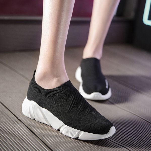 low socks sneakers flats shoes women dames breathable flying woven casual shoes outdoor walking, Black
low socks sneakers flats shoes women dames breathable flying woven casual shoes outdoor walking, Black