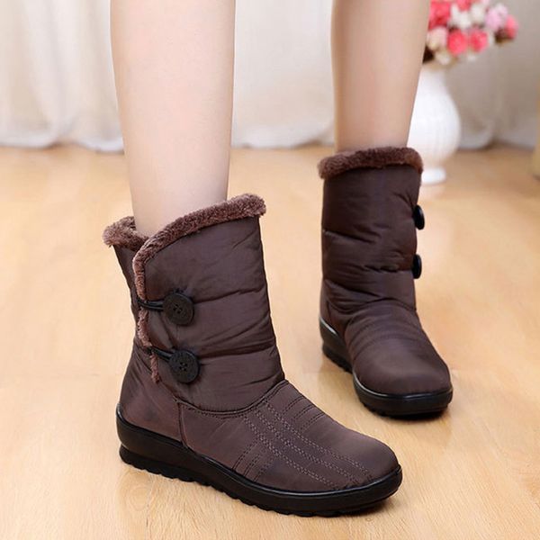 boots snow 2020 brand women winter boots button lady shoes antiskid waterproof flexible women fashion casual, Black
boots snow 2020 brand women winter boots button lady shoes antiskid waterproof flexible women fashion casual, Black