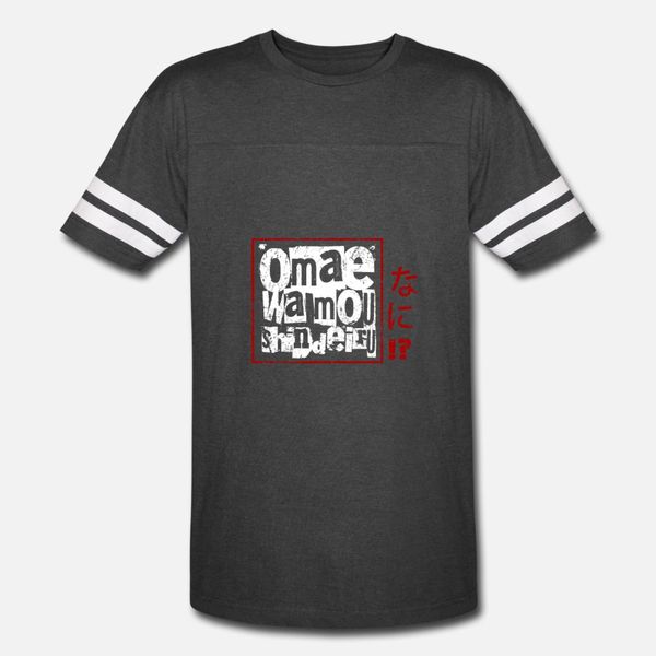 omae wa mou shindeiru nani anime merch otaku anime t shirt men designs short sleeve s-xxxl basic solid crazy humor summer style shirt
omae wa mou shindeiru nani anime merch otaku anime t shirt men designs short sleeve s-xxxl basic solid crazy humor summer style shirt