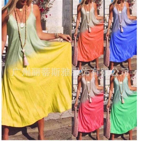 women designer gradient color sling dress maxi beach dress fashion for holiday spring break sundress long skirt dress, Black;gray
women designer gradient color sling dress maxi beach dress fashion for holiday spring break sundress long skirt dress, Black;gray