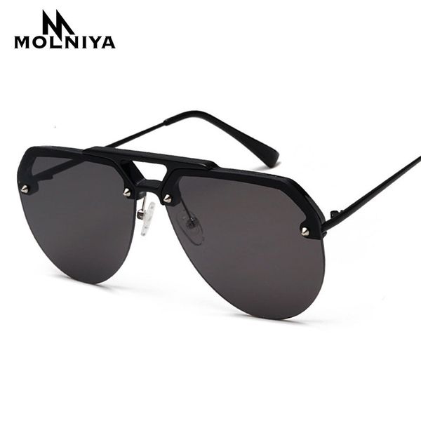new fashion semi rimless pilot red sunglasses women luxury oversized sun glasses for men twin beam vintage retro sunglass uv400, White;black
new fashion semi rimless pilot red sunglasses women luxury oversized sun glasses for men twin beam vintage retro sunglass uv400, White;black