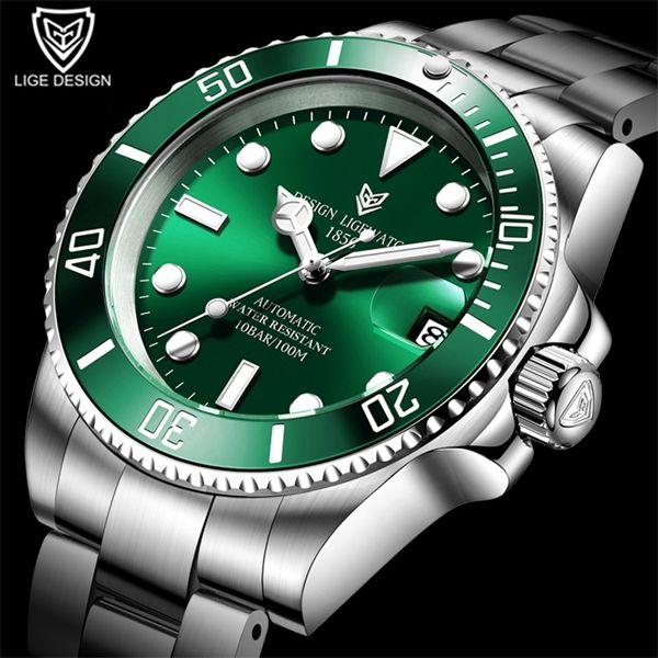 2020 lige design new fashion men mechanical watches for mens business automatic clock male waterproof date all steel wristwatch 0924, Slivery;brown
2020 lige design new fashion men mechanical watches for mens business automatic clock male waterproof date all steel wristwatch 0924, Slivery;brown