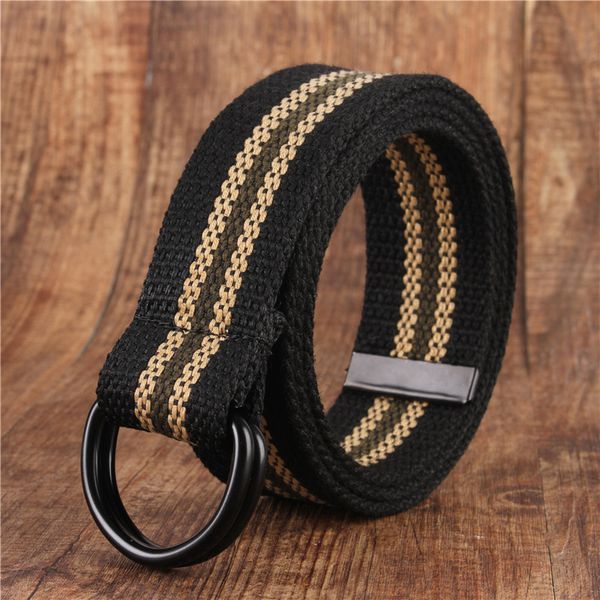 men belt double ring metal buckle plain webbing canvas belts luxury design tactical waist belt for jeans, Black;brown
men belt double ring metal buckle plain webbing canvas belts luxury design tactical waist belt for jeans, Black;brown