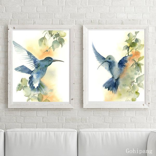 canvas painting green blue flying hummingbirds prints poster watercolor painting light yellow wall art kids room decor unframed
canvas painting green blue flying hummingbirds prints poster watercolor painting light yellow wall art kids room decor unframed