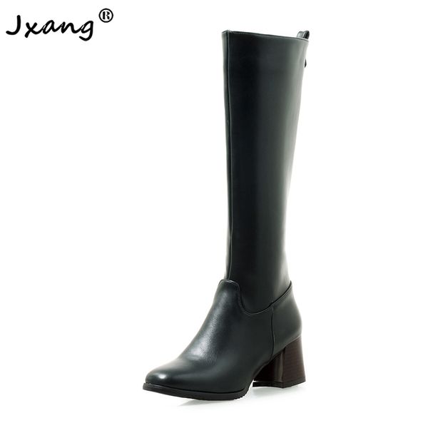 jxang new women ladies thigh high boots fashion suede leather high heels female knee boots plus size party shoes black
jxang new women ladies thigh high boots fashion suede leather high heels female knee boots plus size party shoes black