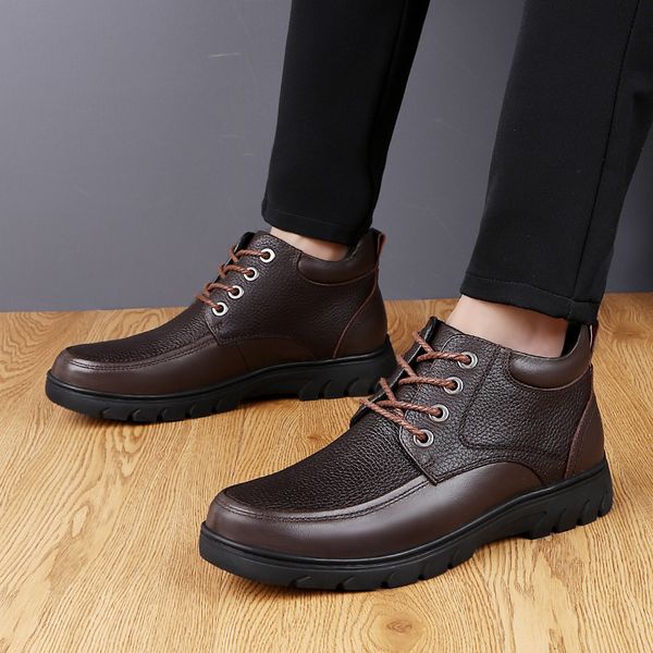 cimim brand business casual fashion leather shoes large size comfortable luxury genuine leather men boots new men office shoes, Black
cimim brand business casual fashion leather shoes large size comfortable luxury genuine leather men boots new men office shoes, Black