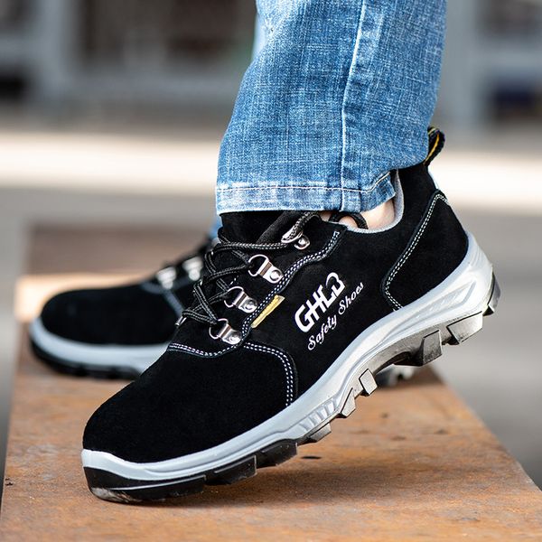 2020 men boots work shoes new for men breathable safety shoes outdoor indestructible anti-smashing steel toe lightweight sneaker, Black
2020 men boots work shoes new for men breathable safety shoes outdoor indestructible anti-smashing steel toe lightweight sneaker, Black